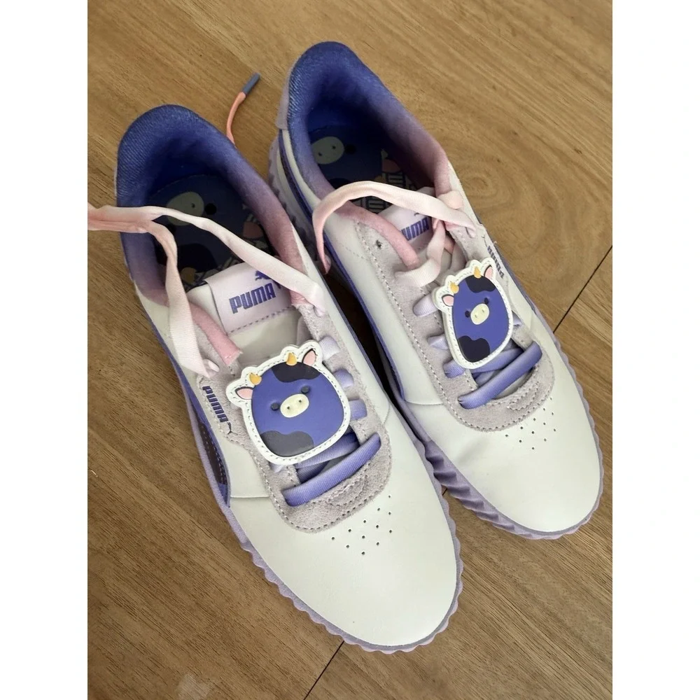 Puma x Squishmallows Carina 2.0 Platform Sneakers Purple Cow Womens Size 6.5 New